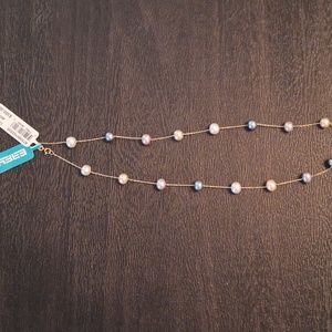 14K Yellow Gold Fresh Water Multicolored Pearl 17 inch Effy Necklace